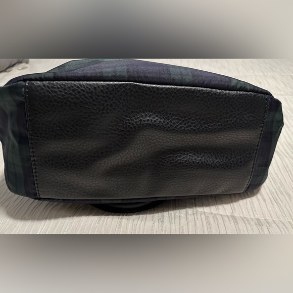 Tommy Hilfilger Quilted Handbag Blackwatch Plaid Nylon Like New - Picture 3 of 4